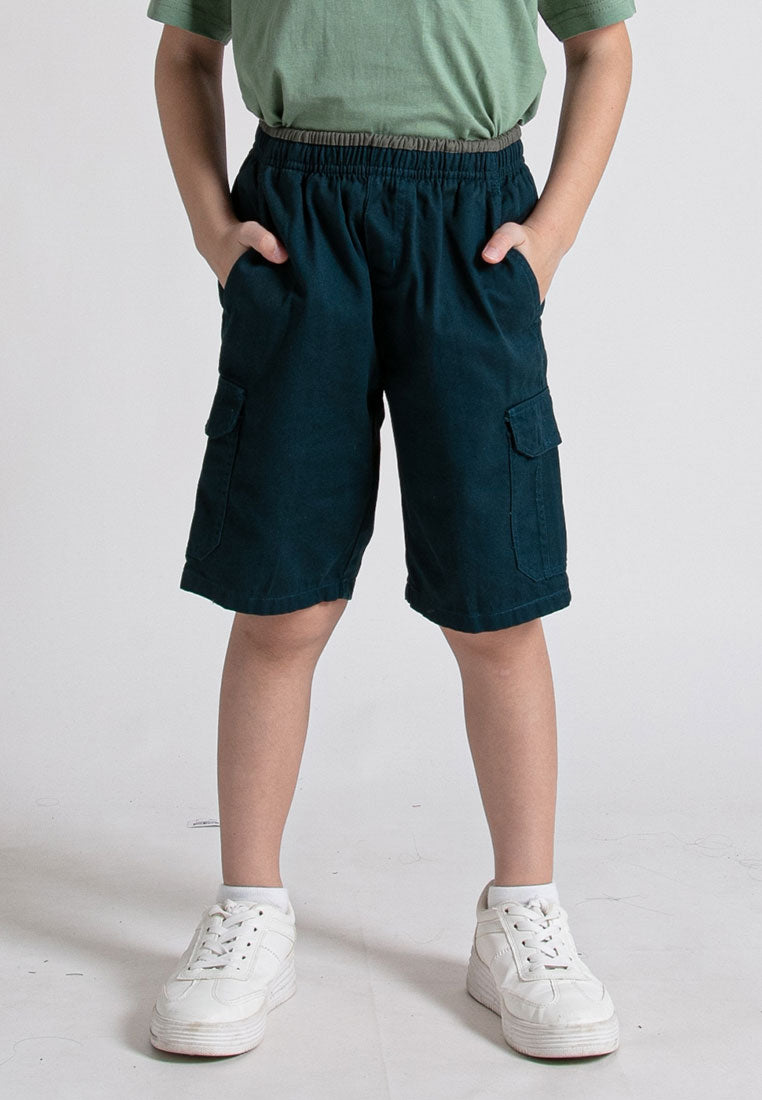 Forest Kids 100% Cotton Twill Cargo Pants Men Short Pants Men | Seluar Pendek Lelaki - FK65038