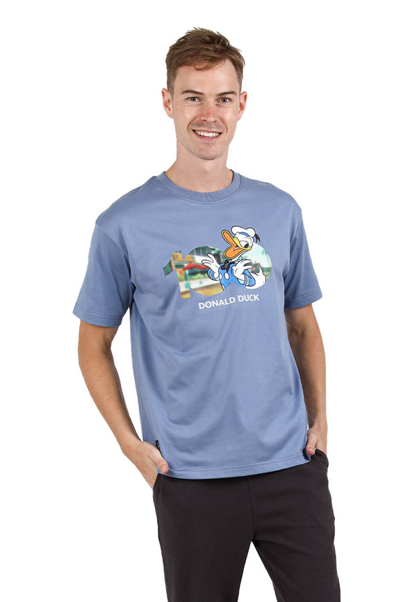 Forest x Disney 100 Year of Wonder Donald Duck Boxy-Cut Airism Cotton Men Family T Shirt | T shirt Lelaki - FW20071