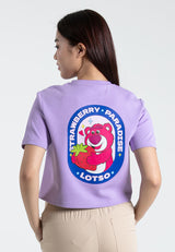 Forest x Disney Lotso Heavy Weight (260gsm) Oversized Short Sleeve Ladies Crop Top - FW820095