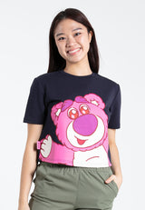 Forest x Disney Pixar Lotso Air-Cotton 260GSM Heavy Weight Oversized Short Sleeve Ladies Crop Top - FW820096