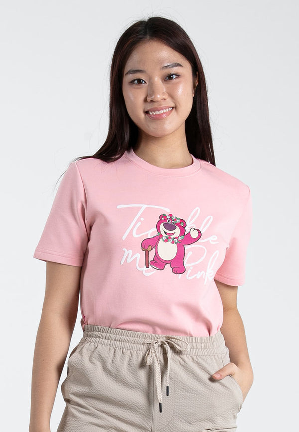 Forest x Disney Pixar Lotso Air-Cotton 260GSM Heavy Weight Oversized Short Sleeve Ladies Crop Top - FW820097