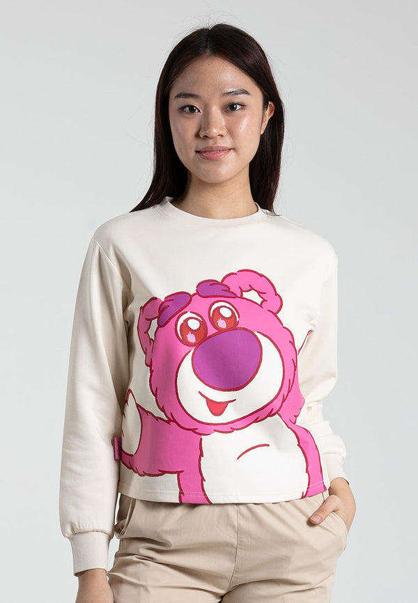 Forest x Disney Lotso Heavy Weight (260gsm) Oversized Long Sleeve Ladies Top - FW820098