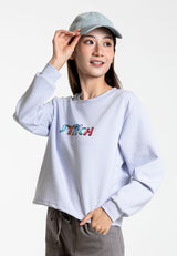 Forest x Disney Stitch Heavy Weight (260gsm) Oversized Long Sleeve Ladies Top - FW820108