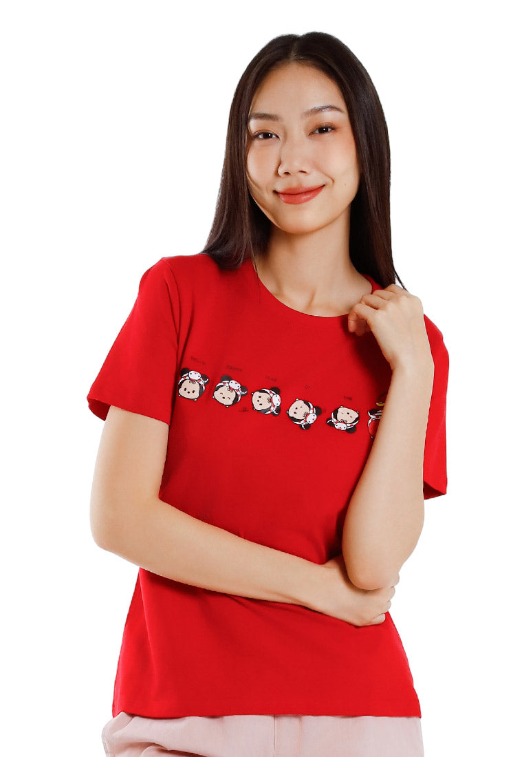 Forest x Disney Tsum Tsum Cotton Round Neck CNY Tee Ladies  - FW820112