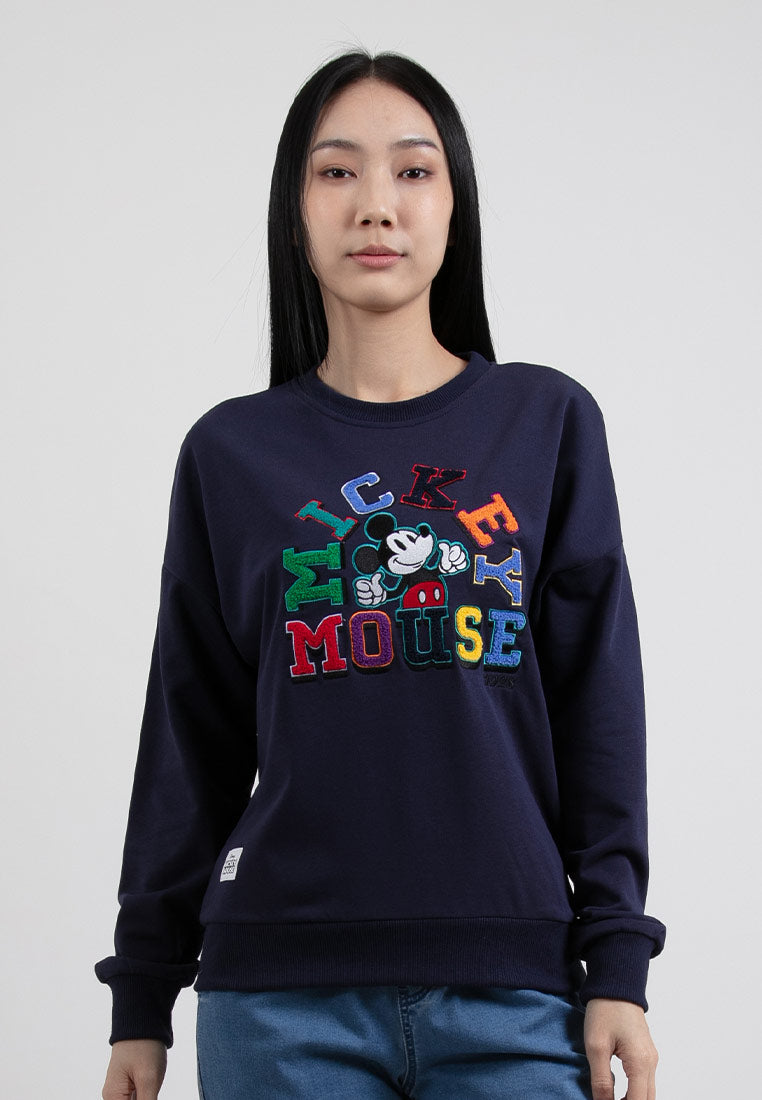 Forest X Disney Mickey 250GSM Premium Weight Oversized Round Neck Men / Ladies Sweater - FW30005 / FW830005
