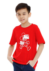 Forest x Disney Soft-touch Mickey Round Neck Tee Family Tee Men Ladies Kids - FW20114 / FW820114 / FWK20114