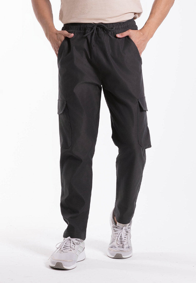 Forest Elastic Waist Trousers Cargo Long Pants Men | Seluar Panjang Lelaki - 10791