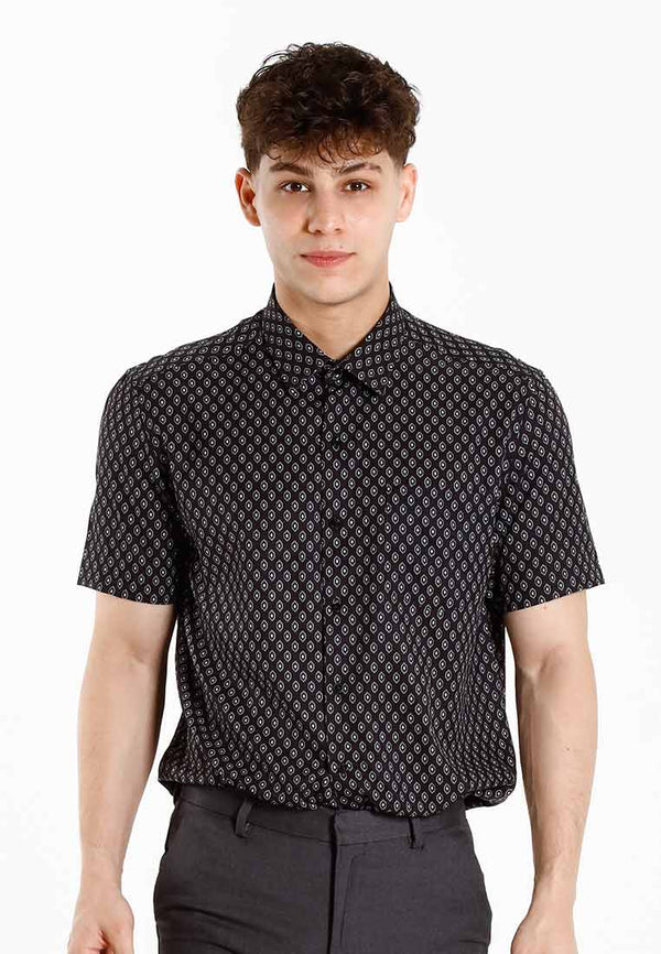 Alain Delon Microspdx with pocket modern fit floral - 14424033