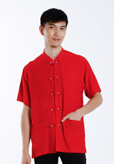 ALAIN DELON CNY 2025 CTN LINEN REG CUT WITH MAND COLLAR - 14525005