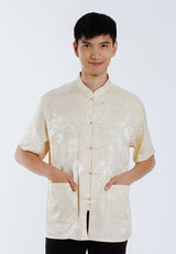 Alain Delon 2025 CNY Men Traditional PV Short Sleeve Shirt Tang Suit | Sam Fu | 唐装 -14525006