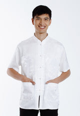 Alain Delon 2025 CNY Men Traditional PV Short Sleeve Shirt Tang Suit | Sam Fu | å”è£… -14525006