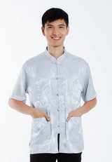 Alain Delon 2025 CNY Men Traditional PV Short Sleeve Shirt Tang Suit | Sam Fu | 唐装 -14525006