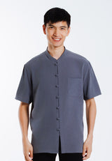 Alain Delon 2025 CNY Men Traditional PV Short Sleeve Shirt Tang Suit | Sam Fu | 唐装 -14525007