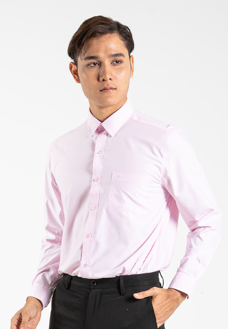 Alain Delon Long Sleeve Regular Fit Plain Business Shirt  - 15024006