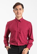 Alain Delon Long Sleeve Regular Fit Plain Business Shirt  - 15024006