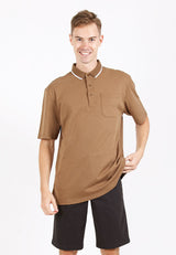 Forest Premium Weight Cotton 220gsm Interlock Knitted Pocket Polo Tee | Baju T Shirt Lelaki - 23765