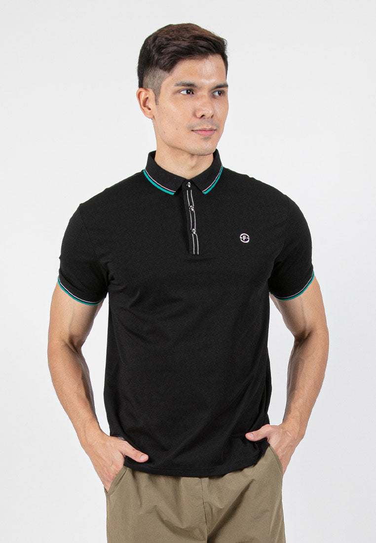 Forest Soft-Touch Silky Cotton Slim Fit Mercerized Look Knitted Polo Tee | Baju T Shirt Lelaki - 23789