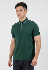 Forest Soft-Touch Silky Cotton Slim Fit Mercerized Look Knitted Polo Tee | Baju T Shirt Lelaki - 23789