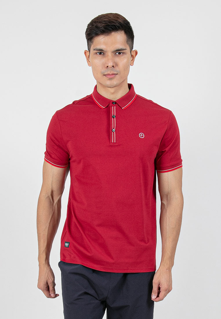 Forest Soft-Touch Silky Cotton Slim Fit Mercerized Look Knitted Polo Tee | Baju T Shirt Lelaki - 23789