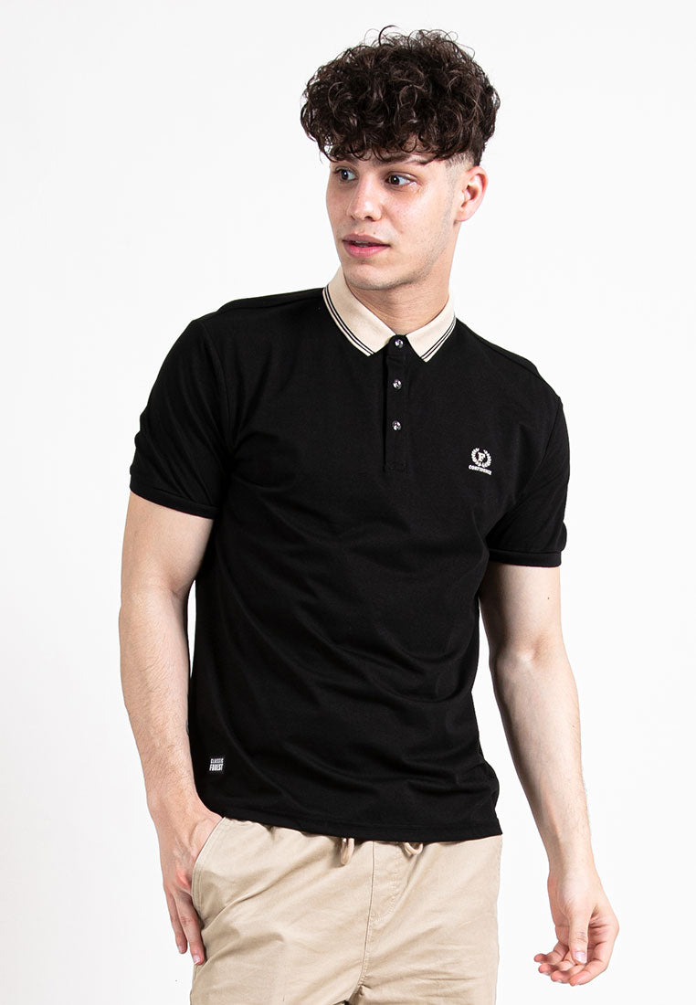 Forest Soft-Touch Silky Cotton Slim Fit Mercerized Look Knitted Polo Tee | Baju T Shirt Lelaki - 23875