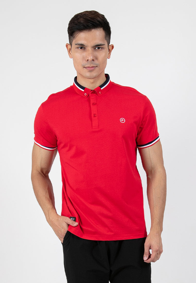 Forest Soft-Touch Silky Cotton Slim Fit Mercerized Look Knitted Polo Tee | Baju T Shirt Lelaki - 23877