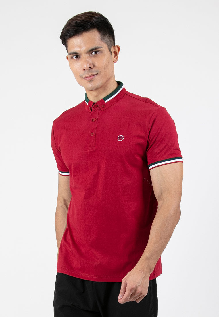 Forest Soft-Touch Silky Cotton Slim Fit Mercerized Look Knitted Polo Tee | Baju T Shirt Lelaki - 23877