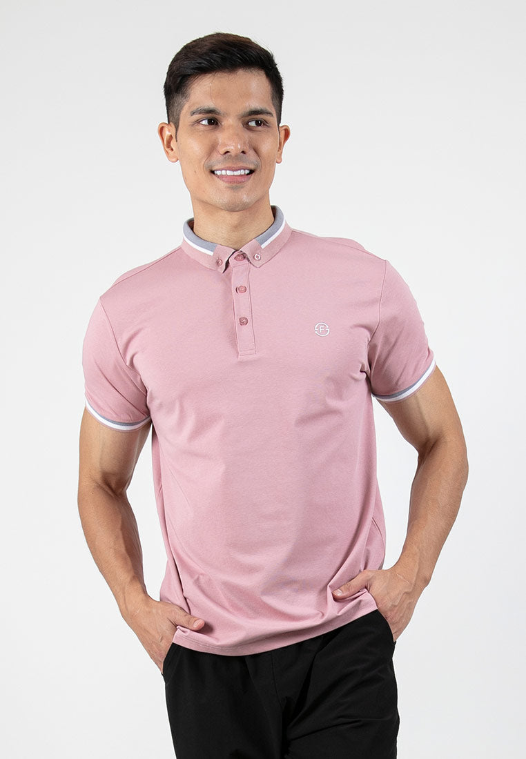 Forest Soft-Touch Silky Cotton Slim Fit Mercerized Look Knitted Polo Tee | Baju T Shirt Lelaki - 23877