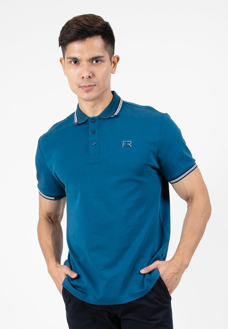 Forest Premium Weight Cotton Stretchable Polo Tee Shirt Men Slim Fit Collar Tee | Baju T Shirt Lelaki - 23880