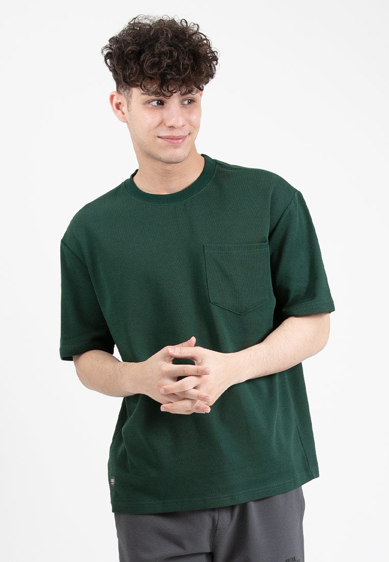 Forest Premium Weight Cotton Oversized Round Neck Tee Men Casual | Baju T Shirt Lelaki - 23881