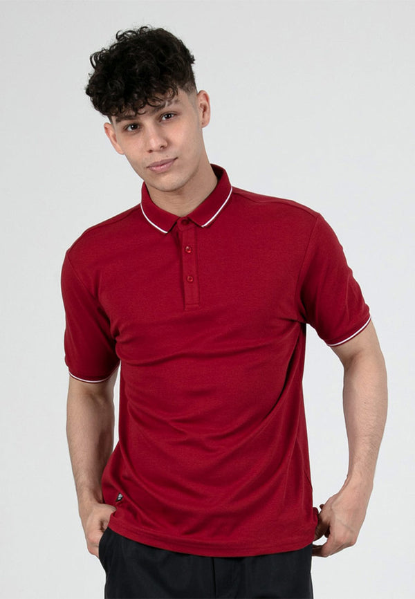 Forest Premium Weight Cotton 220gsm Interlock Knitted Polo Tee | Baju Tee Shirt Lelaki - 23908