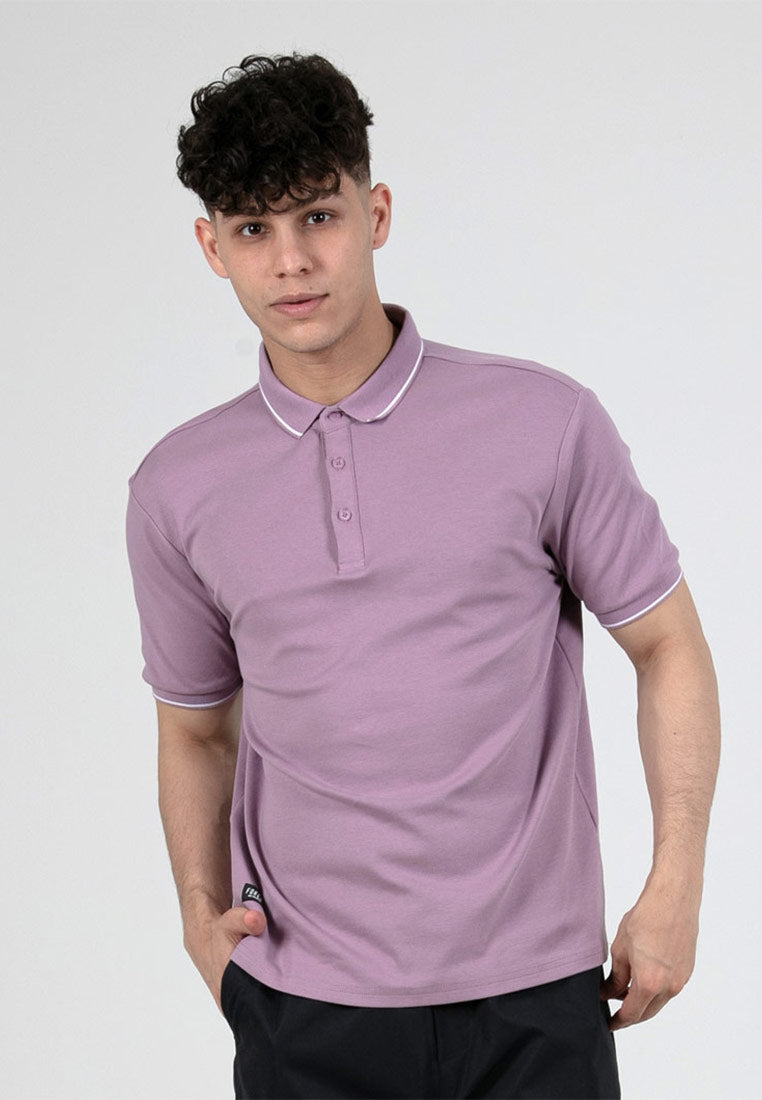 Forest Premium Weight Cotton 220gsm Interlock Knitted Polo Tee | Baju Tee Shirt Lelaki - 23908