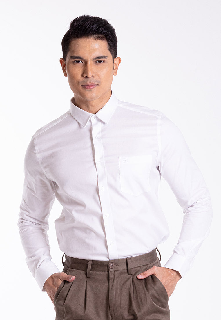 Byford CTNRC With Pocket Slim Fit Plain Colloar -3523002A