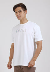 Forest Premium Cotton Boxy Cut 3D Reflective Words Crew Neck Oversized Tee | Oversized T Shirt Lelaki - 621317