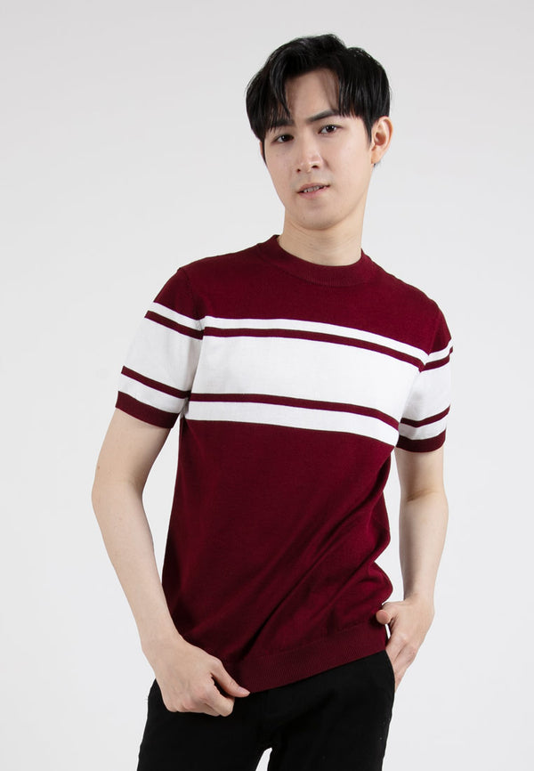 Forest Fancy Knitted Round Neck T Shirts Men Sweater Men Knitwear | Baju Sweater Lelaki Knitwear - 621350