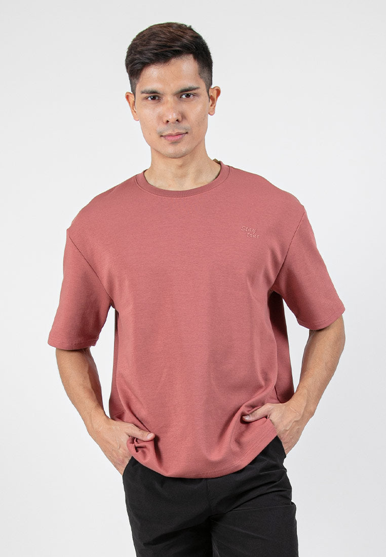 Forest Heavy Weight Cotton Oversized Round Neck Tee Men Casual | Baju T Shirt Lelaki - 621381