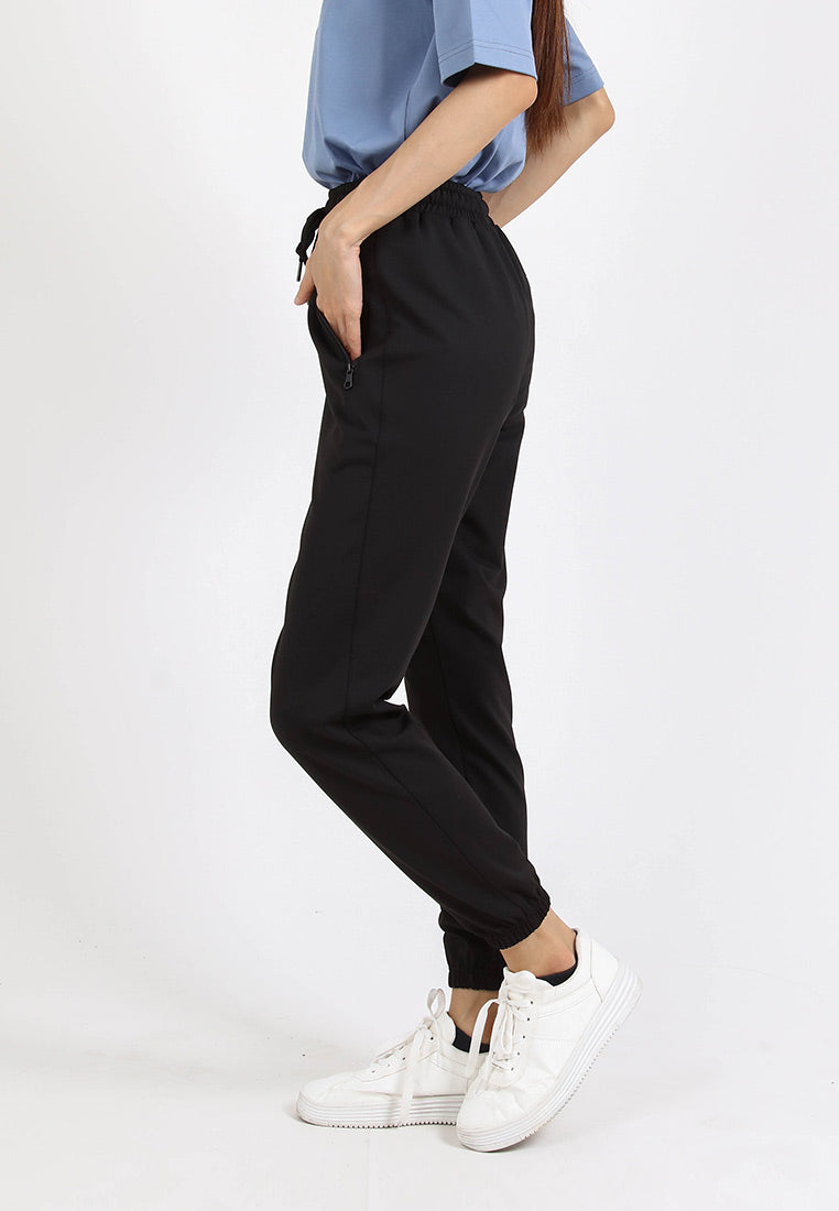 Forest Ladies Premium Nylon Smooth Microfibre Stretchable Jogger Pants Women Long Pants | Seluar Perempuan - 810471