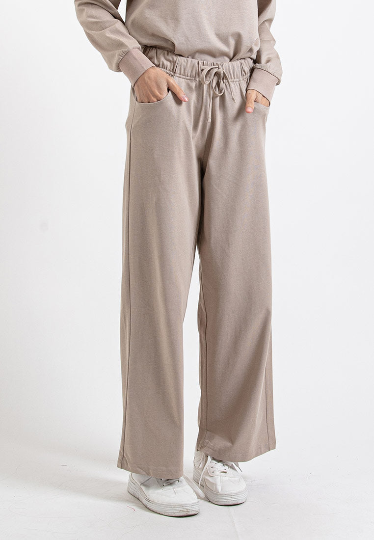 Forest Ladies Premium Cotton Loose Fit Long Sleeve Tee / Long Pants Comfy Lounge Wear - 822342 / 810485