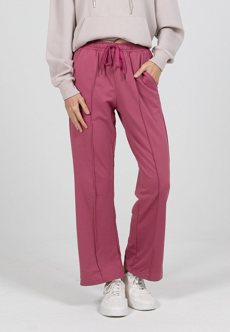 Forest Ladies Casual Polyester Elastic Waist Women Casual Wide Leg Long Pants |Seluar Panjang Perempuan Palazzo - 810541