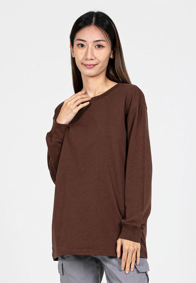 Forest Ladies Premium Cotton Loose Fit Long Sleeve Tee / Long Pants Comfy Lounge Wear - 822342 / 810485