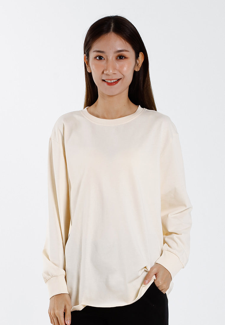 Forest Ladies Premium Cotton Loose Fit Long Sleeve Tee - 822342B