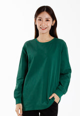 Forest Ladies Premium Cotton Loose Fit Long Sleeve Tee - 822342B