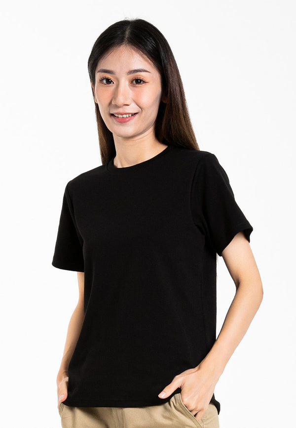 Forest Ladies Cotton Interlock Short Sleeve Round Neck T-Shirt Women Plain Tee | Baju Lengan Pendek Perempuan - 822422