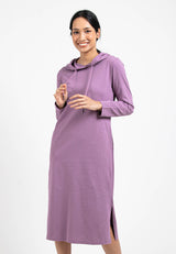 Forest Ladies Premium Cotton Hoodie Long Sleeve Women Dress | Baju Perempuan - 885024
