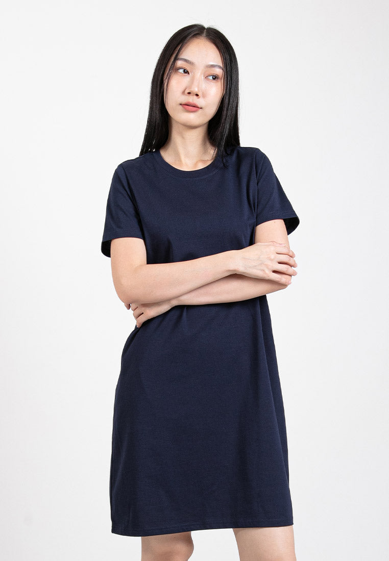 Forest Ladies Premium Soft-Touch Silky Cotton Women Short Sleeve Dress | Baju Perempuan - 885075