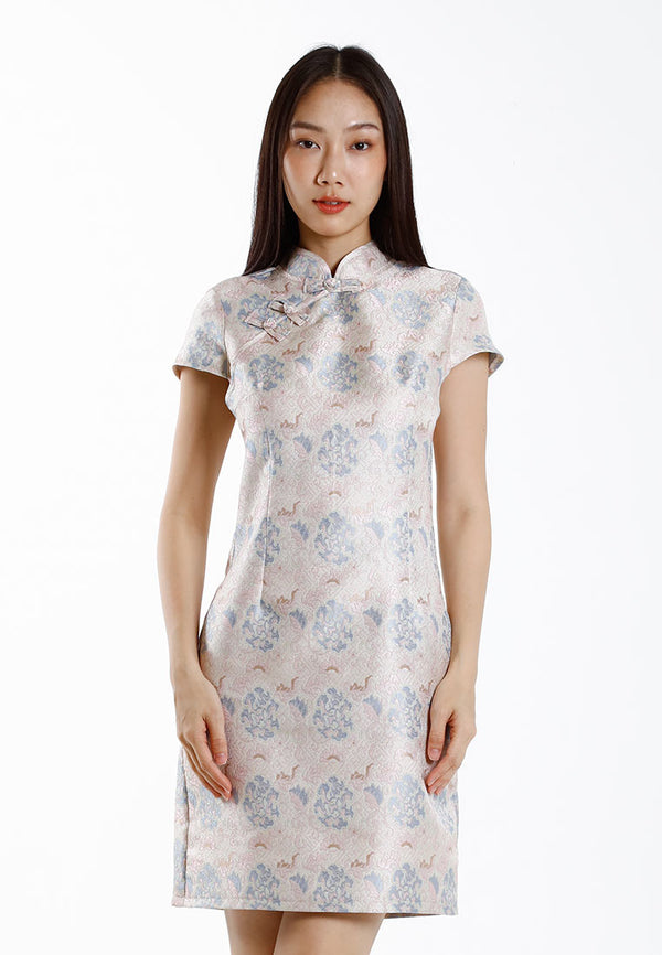 Forest Jacquard Tang Suit Cheongsam Dress | CNY 2025 Family Wear - 24031, 885090, FK20266, FK885090