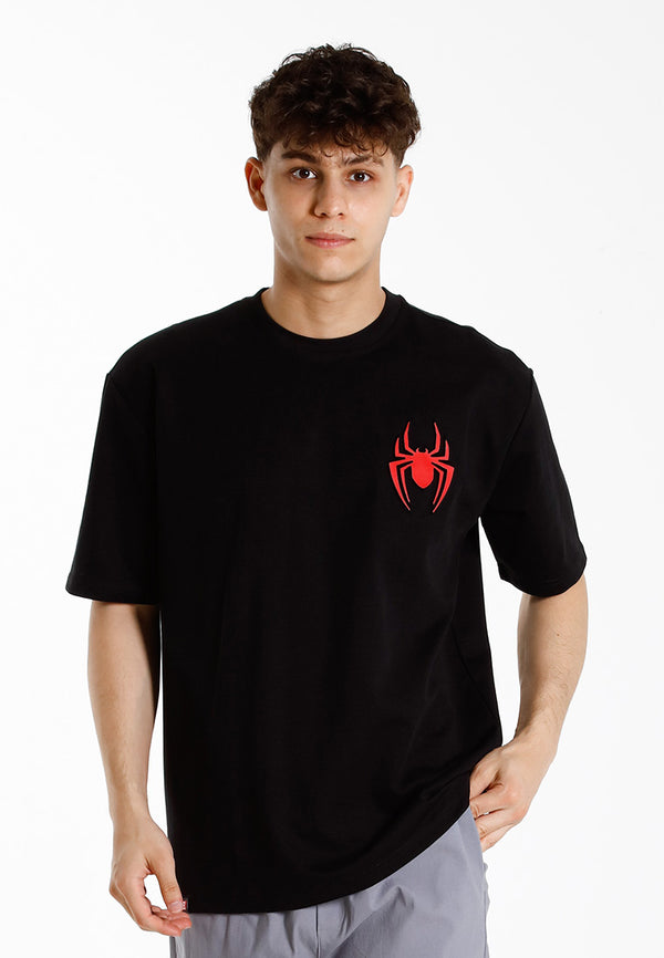 Forest x Marvel Spiderman Oversized Premium Fabric Round Neck Tee Men | Baju Tee shirt lelaki - FA20011