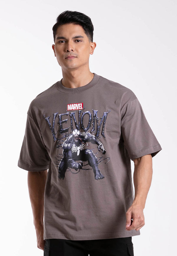 Forest x Marvel Venom Premium Cotton 220gsm Oversized Round Neck Tee - FA20012