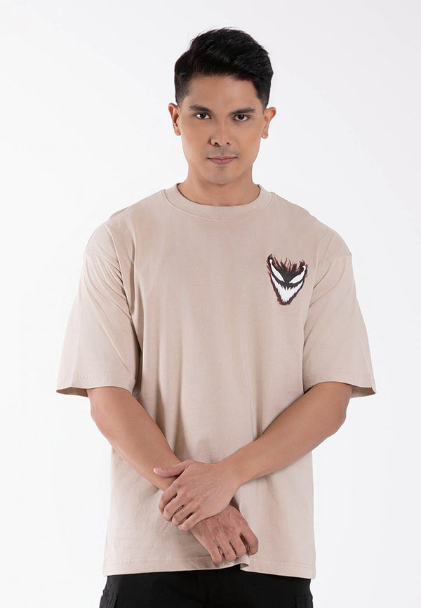 Forest x Marvel Venom Premium Cotton 220gsm Oversized Round Neck Tee - FA20014