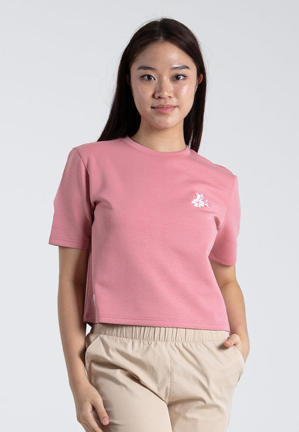 Forest x Garfield Heavy Weight (260gsm) Oversized Short Sleeve Ladies Crop Top - FG820012