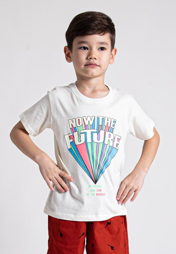 Forest Kids Boys Cotton Single Jersey Round Neck Graphic T-Shirt | Baju T-Shirt Budak Lelaki - FK20216